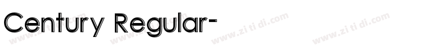 Century Regular字体转换